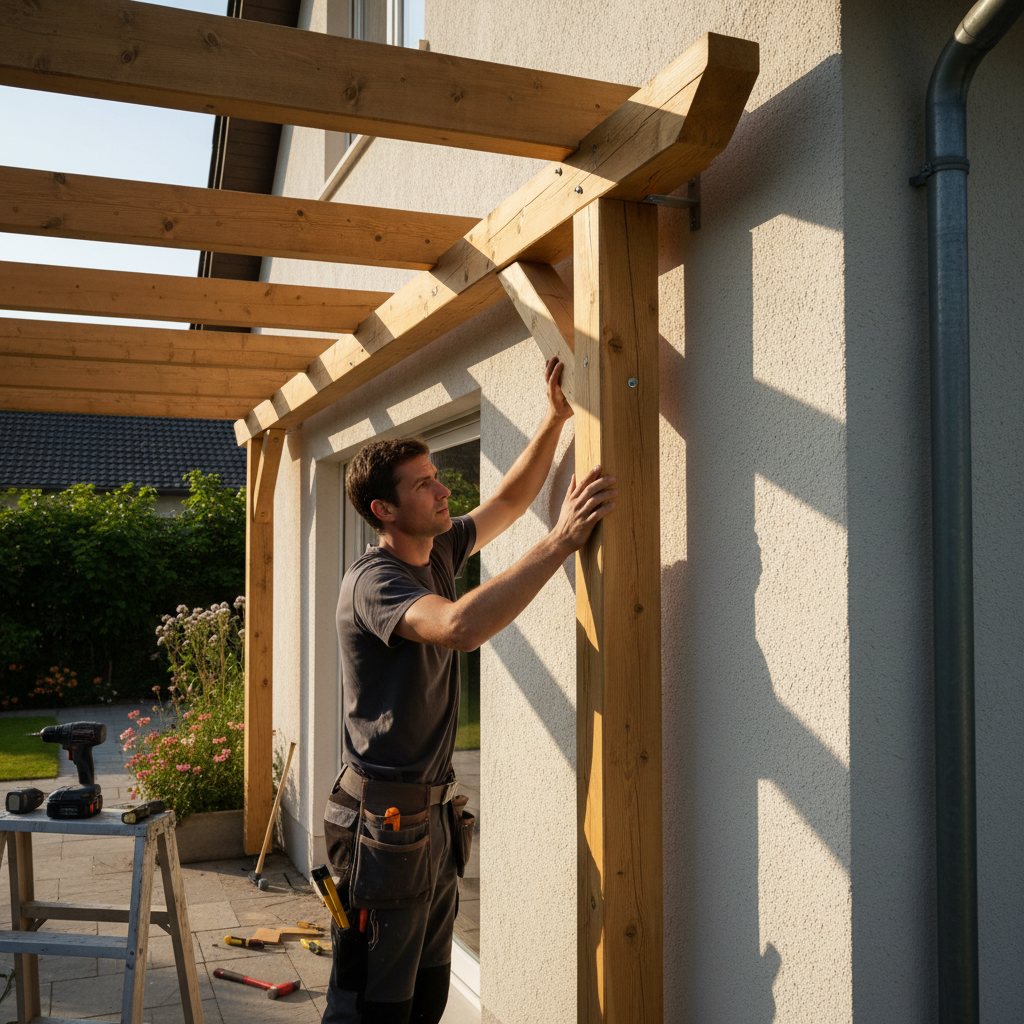 construire-pergola-bois-adossee-celle-magasin